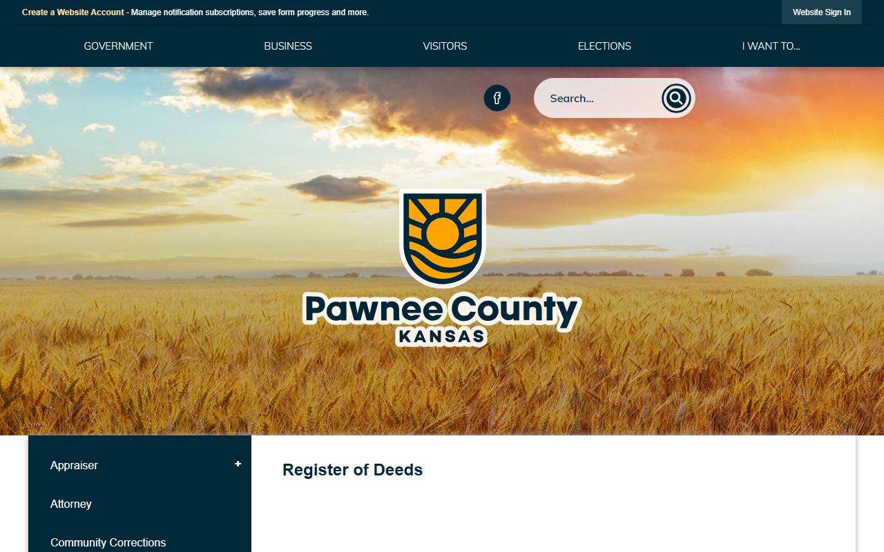 Pawnee County Clerk of the District Court records and Register of Deeds split