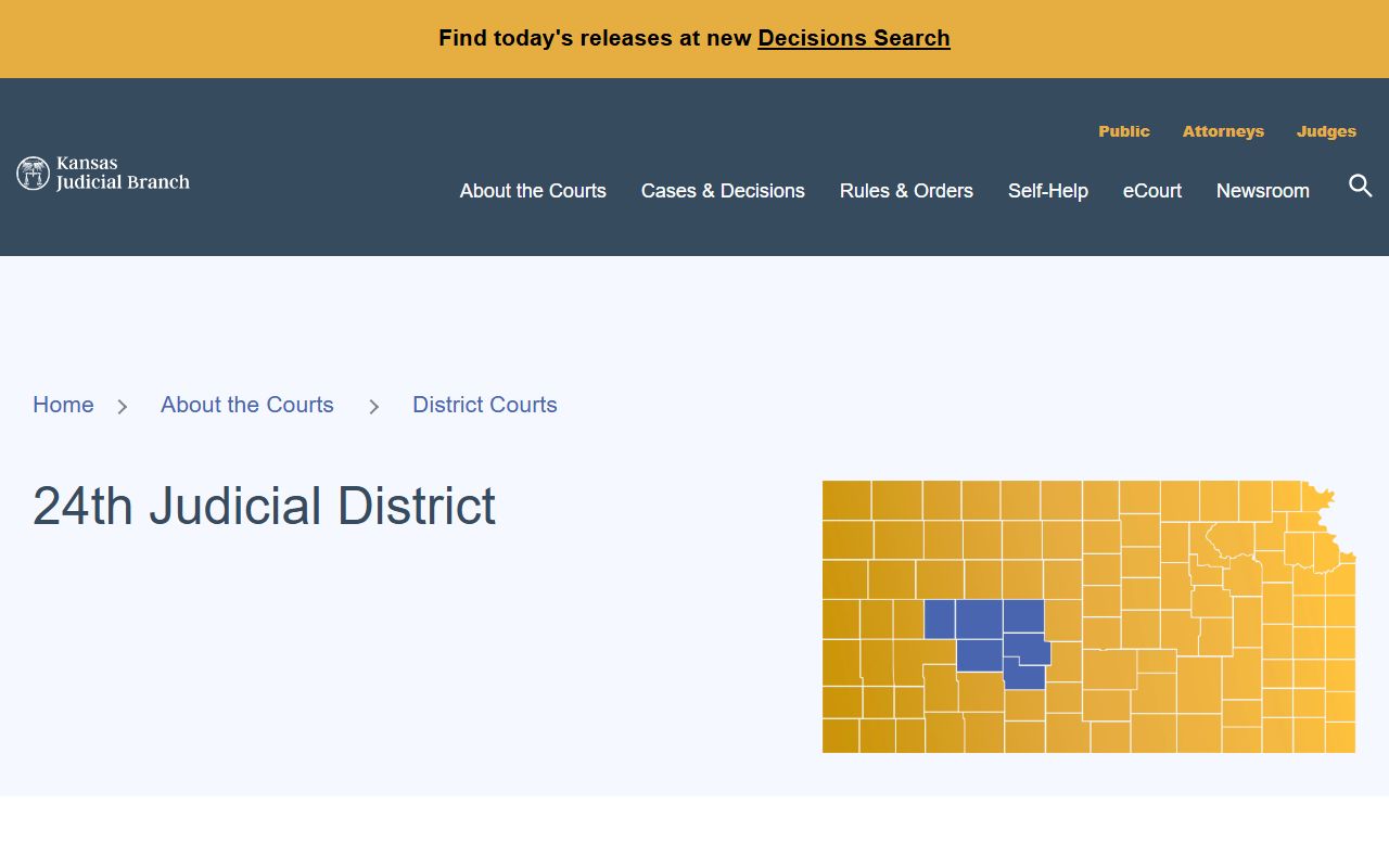 Kansas 24th Judicial District official page